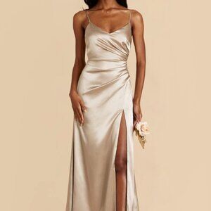Birdy Grey Catherine Dress Neutral Champagne
